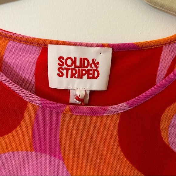 Solid & Striped The Garcelle Printed Mesh Size Dress Size L NWT - Picture 7 of 11